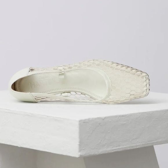 BALLES
White Mesh Pumps with Ankle Straps - Picture 4 of 10